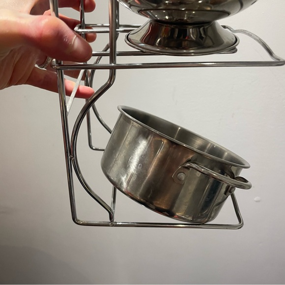 Melissa and Doug toy Stainless Steel Cookware Set with Rack - Picture 2 of 6